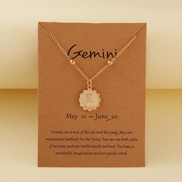 Zodiac Sign Astrology Beaded Charm Gift Necklace - Picture 13 of 16